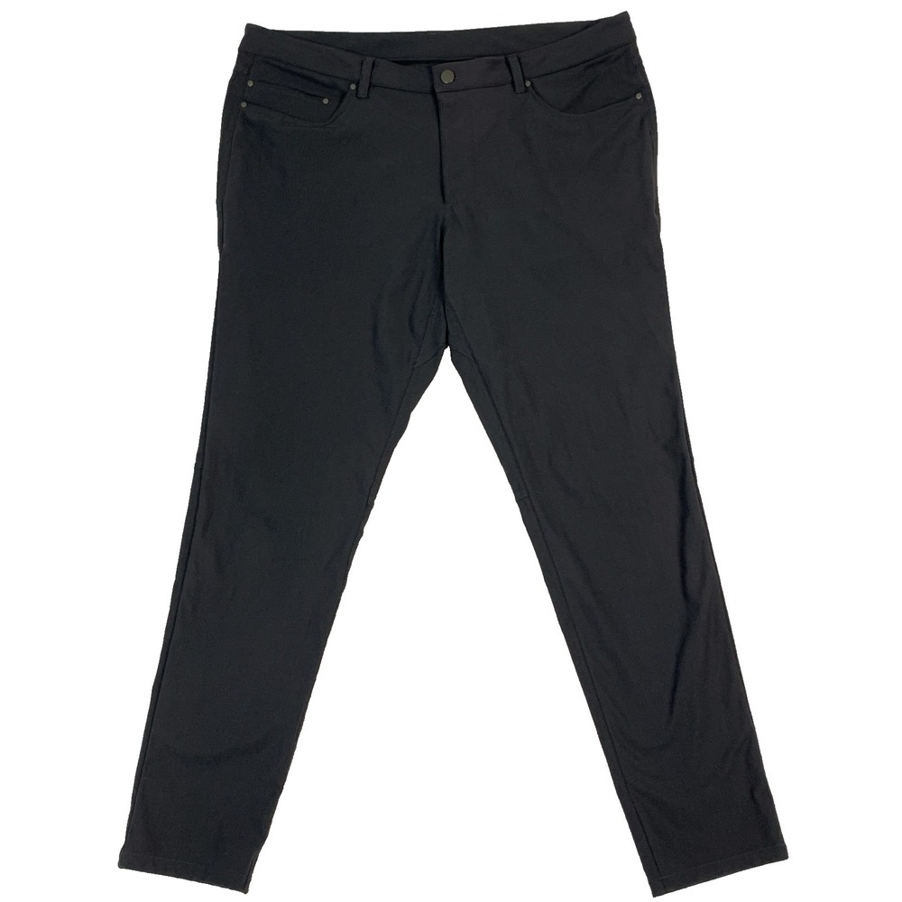 lululemon ABC Pant Chino Mens 38 x 31 Obsidian Grey Warpstreme Slim Fit